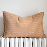 Terracotta Handloom Stripe Pillow