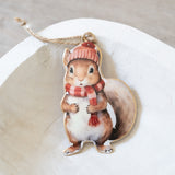 Winter Squirrel Ornament