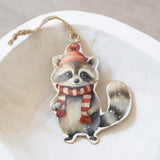 Winter Raccoon Ornament
