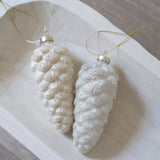 Frosted Pinecone Ornament