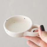 Speckled Stoneware Dish w/ Handle
