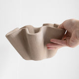 Ruffled Cement Decorative Bowl