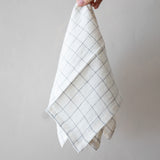Check Linen Napkins - Set of 4