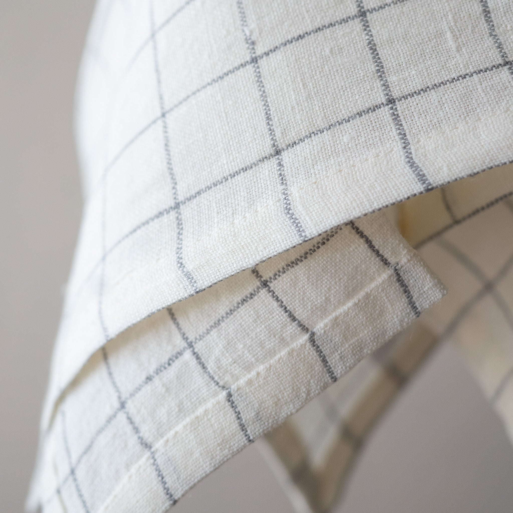Check Linen Napkins - Set of 4