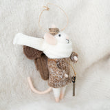 Wandering Will Mouse Holiday Ornament