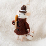 Baguette Benoit Mouse Holiday Ornament