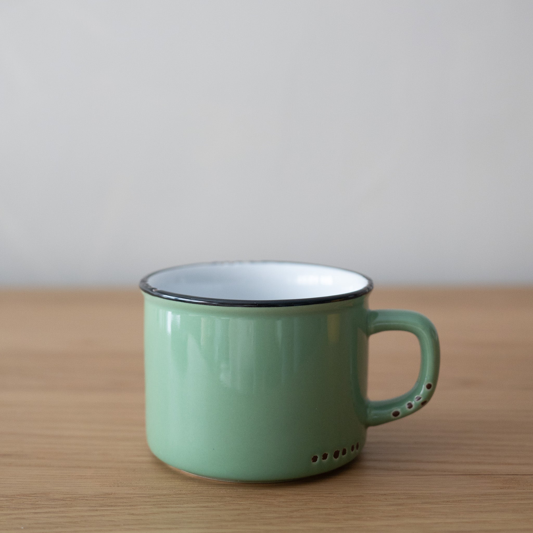 Enamel Look Cappuccino Mug