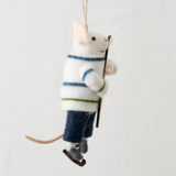 Hockey Hal Mouse Holiday Ornament