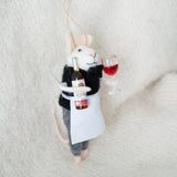Sommelier Sam Mouse Holiday Ornament