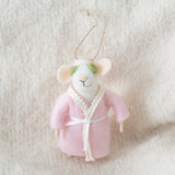 Spa Day Sloane Mouse Holiday Ornament