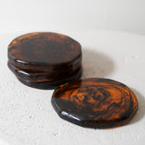 Shell Resin Coasters - Set of 4