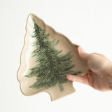 Winter Tree Christmas Shaped Dish