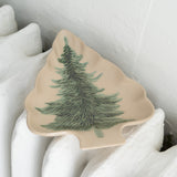 Winter Tree Christmas Shaped Dish