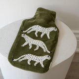 Leopard Velvet Hot Water Bottle