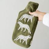 Leopard Velvet Hot Water Bottle