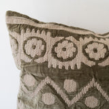 Velvet Embroidered Pillow
