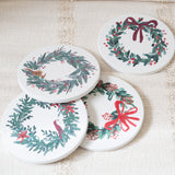 Lot de 4 sous-verres « Wreaths Soak Up »