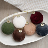 Velvet Glass Ball Ornament