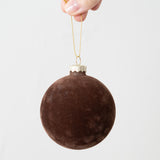 Velvet Glass Ball Ornament