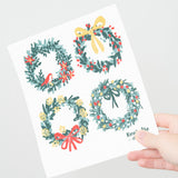 Wreaths Christmas Swedish Dishcloth