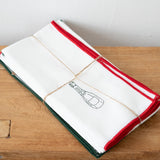 Lot de 4 serviettes brodées Toast