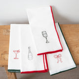 Lot de 4 serviettes brodées Toast