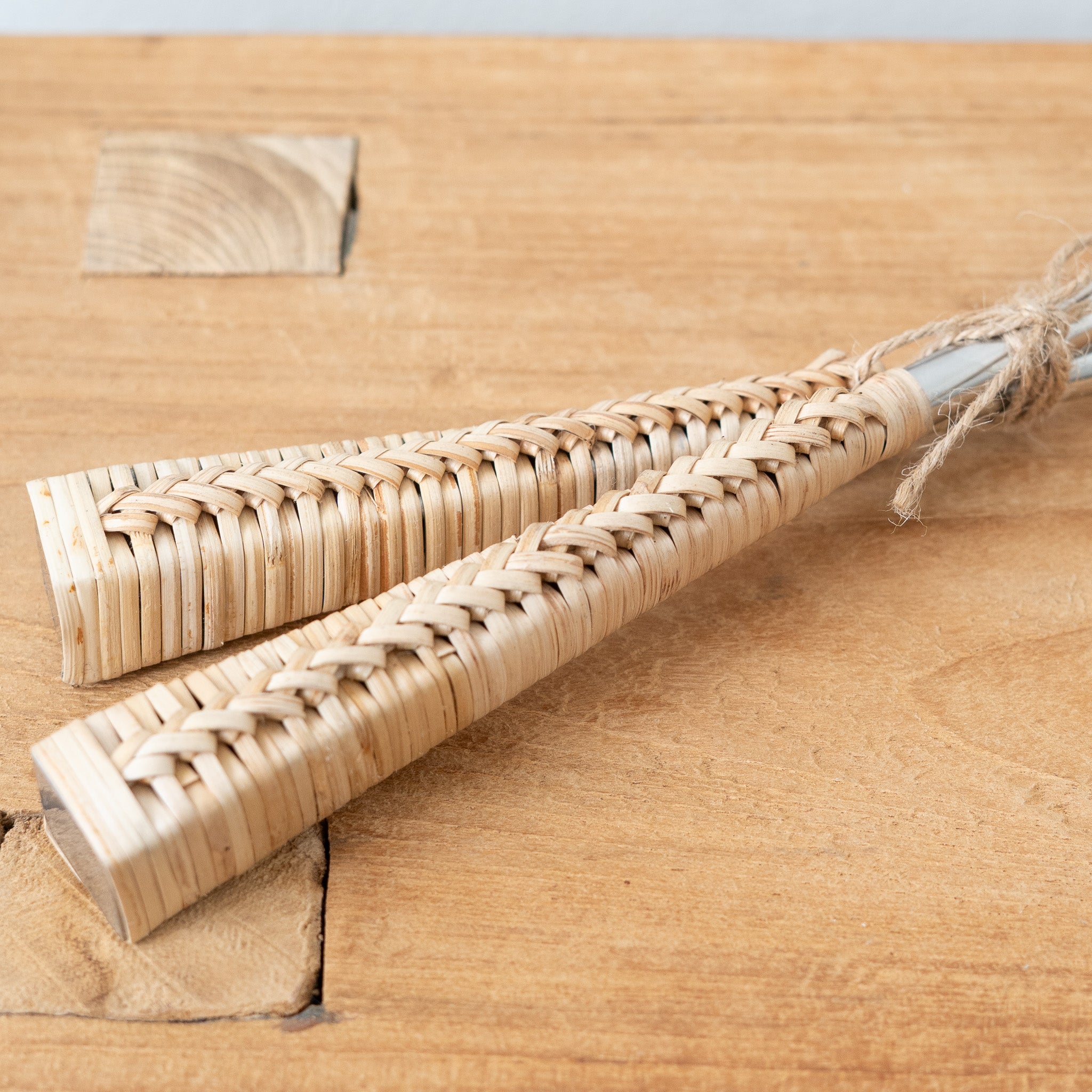 Rattan Handle Salad Servers