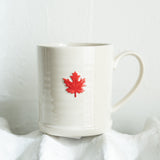 Maple Leaf on Rimmed Mug