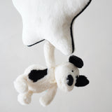 Bashful Black & Cream Puppy Musical Pull