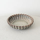 Ribbed Round Ceramic Tray