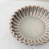 Ribbed Round Ceramic Tray