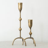 Footed Brass Taper Holders
