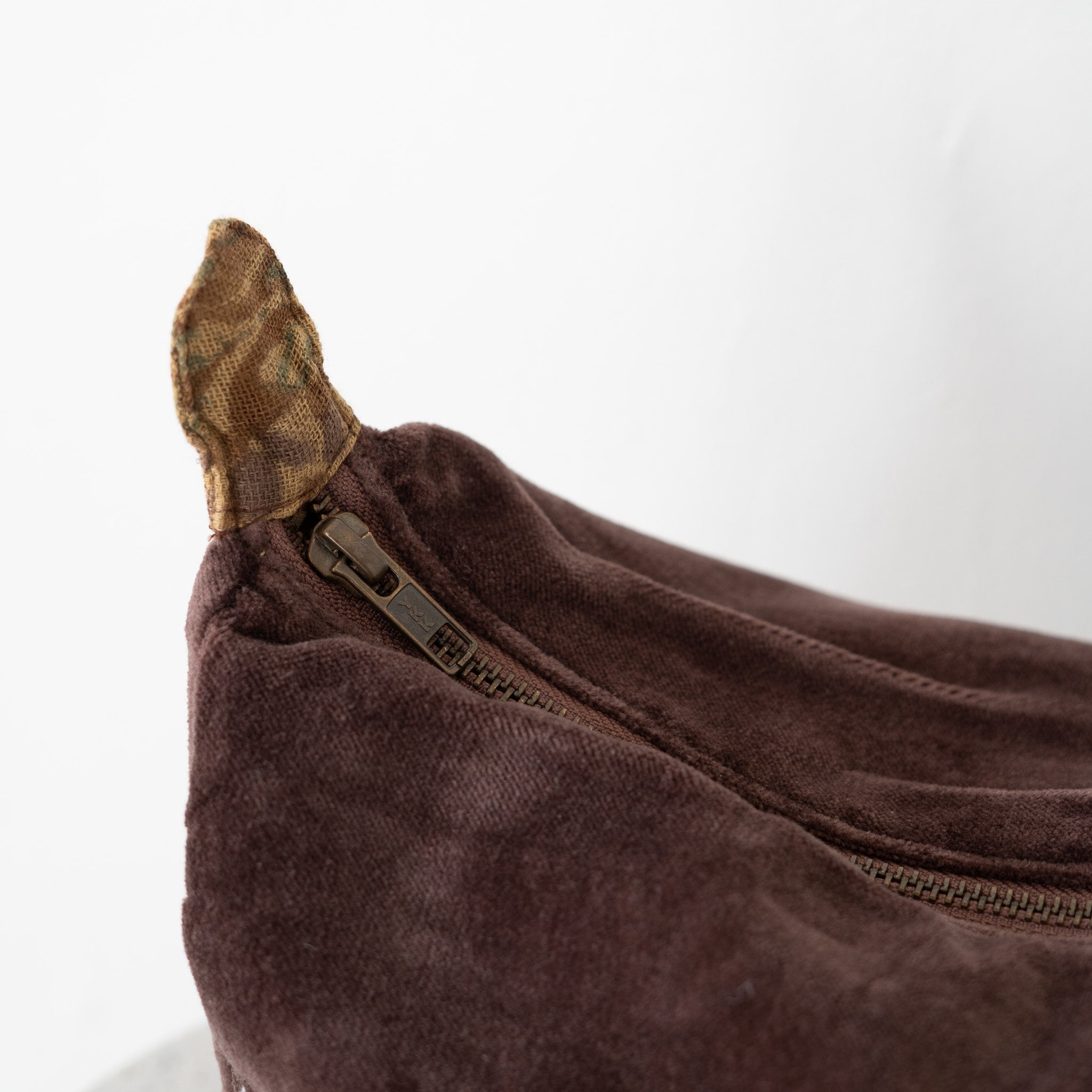 Block Print Lined Velvet Pouch
