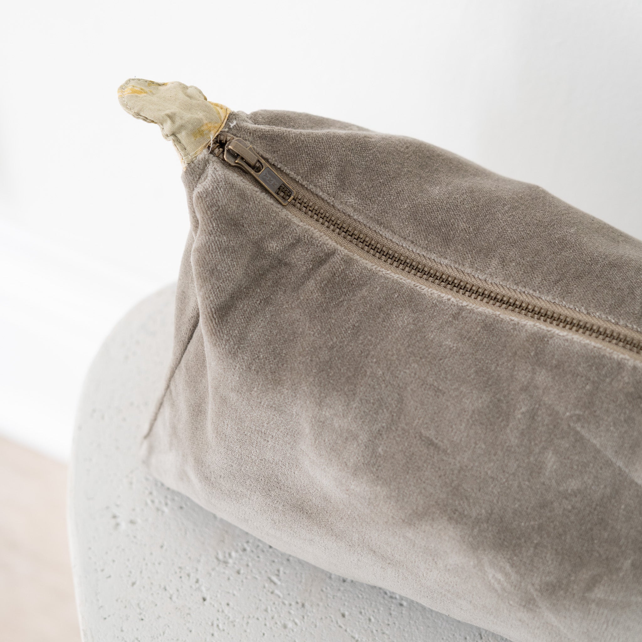 Block Print Lined Velvet Pouch
