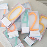 Large Slim Number Candles