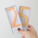 Large Slim Number Candles