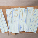 Large Gold Sparkle Number Candle