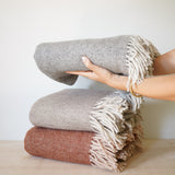 Recycled Wool Blanket Herringbone