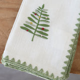 Embroidered Tree Cotton Napkins Set