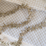 Faux Boxwood Garland with Glitter
