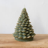 Tree Shaped Candle w/ Gold Tips