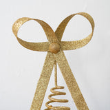 Gold Metal Bow Tree Topper