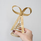 Gold Metal Bow Tree Topper