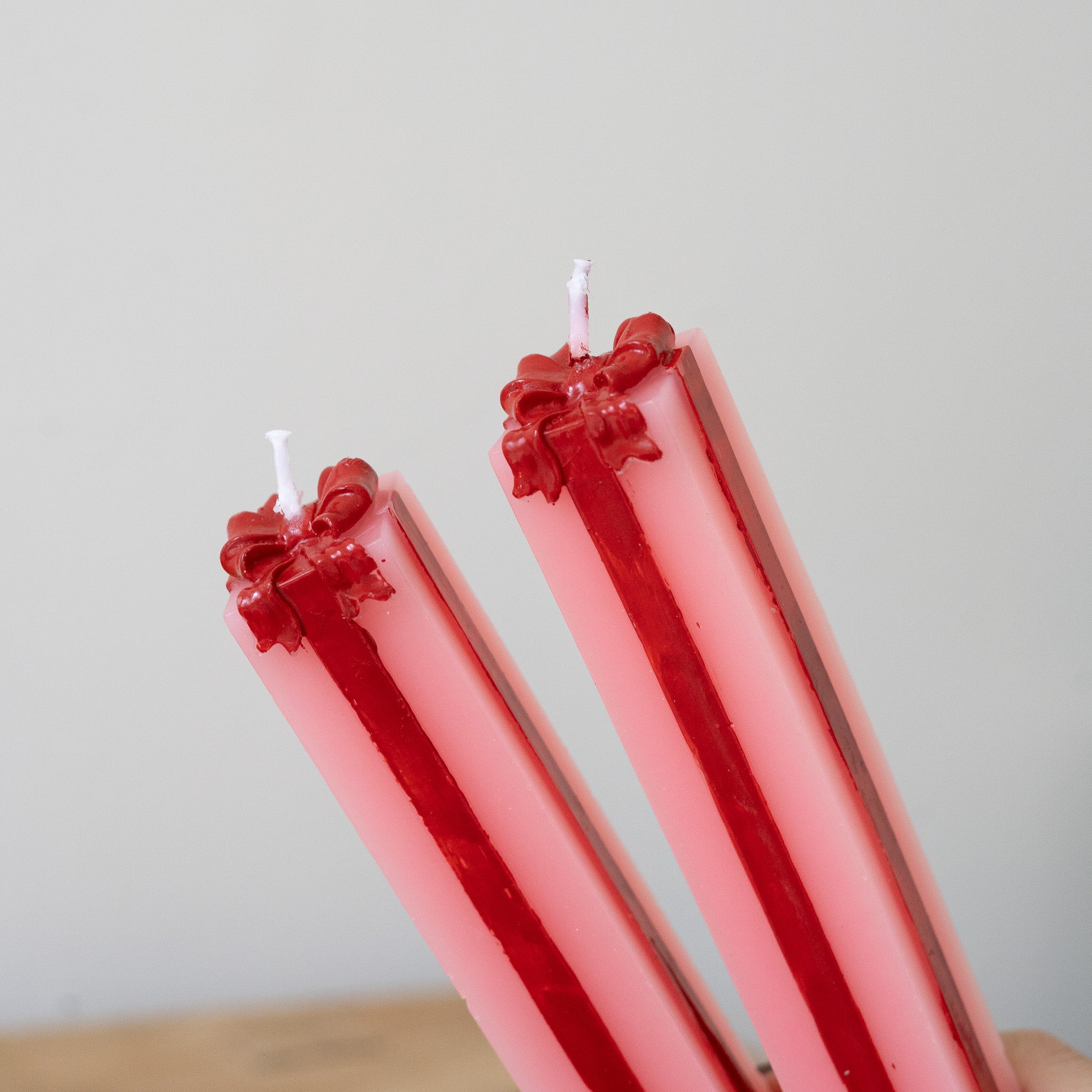 Package Shaped Taper Candles - Set of 2
