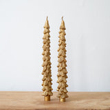Tree Shaped Taper Candles - Set of 2