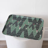 Bamboo Fiber Tray with Trees Pattern