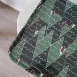 Bamboo Fiber Tray with Trees Pattern