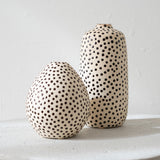 Chestnut Mini Dots Clay Vase