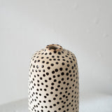Chestnut Mini Dots Clay Vase