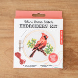 Cardinal Mini Cross Stitch Embroidery